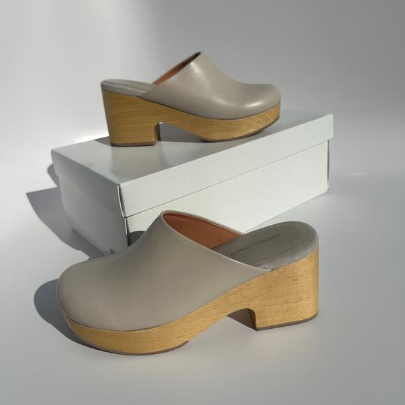 Rachel Comey Blaring Clog Nappa Leather Bone Neutral Grey Taupe Size 9 EUC - Picture 5 of 16